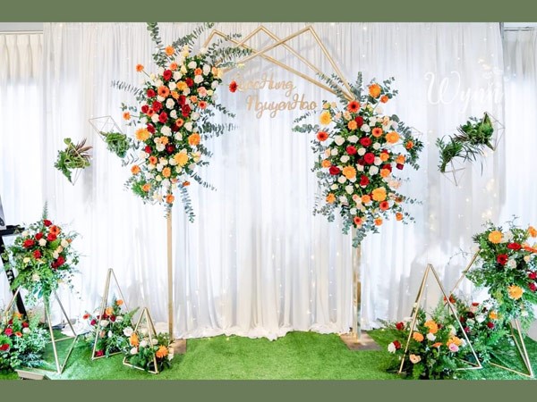 Dịch vụ in backdrop đám cưới – backdrop in hình cô dâu chú rể