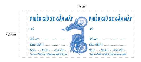 Lợi ích của việc sử dụng vé gửi xe máy in sẵn