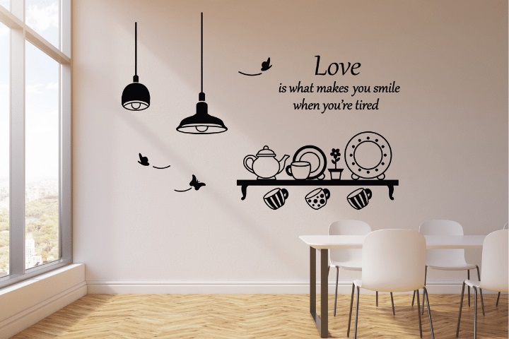 Mẫu in decal dán tường đẹp