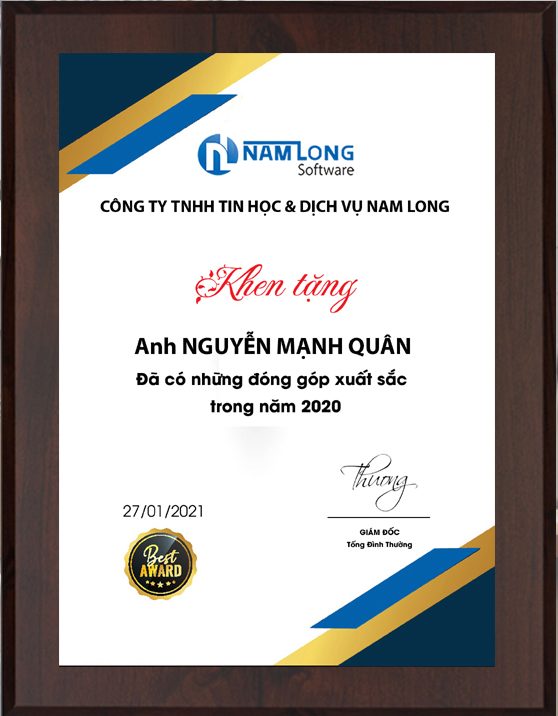 Mẫu giấy khen đẹp ấn tượng