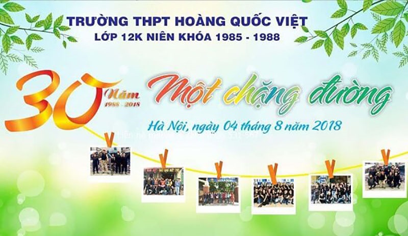 Mẫu phông bạt họp lớp