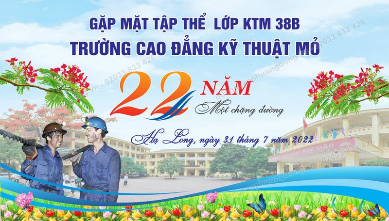 Mẫu phông bạt họp lớp