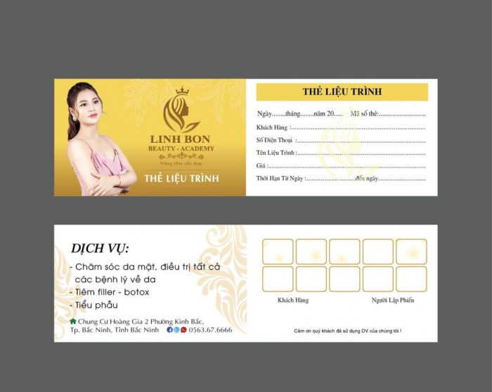 Mẫu thiết kế voucher spa đẹp và sang trọng