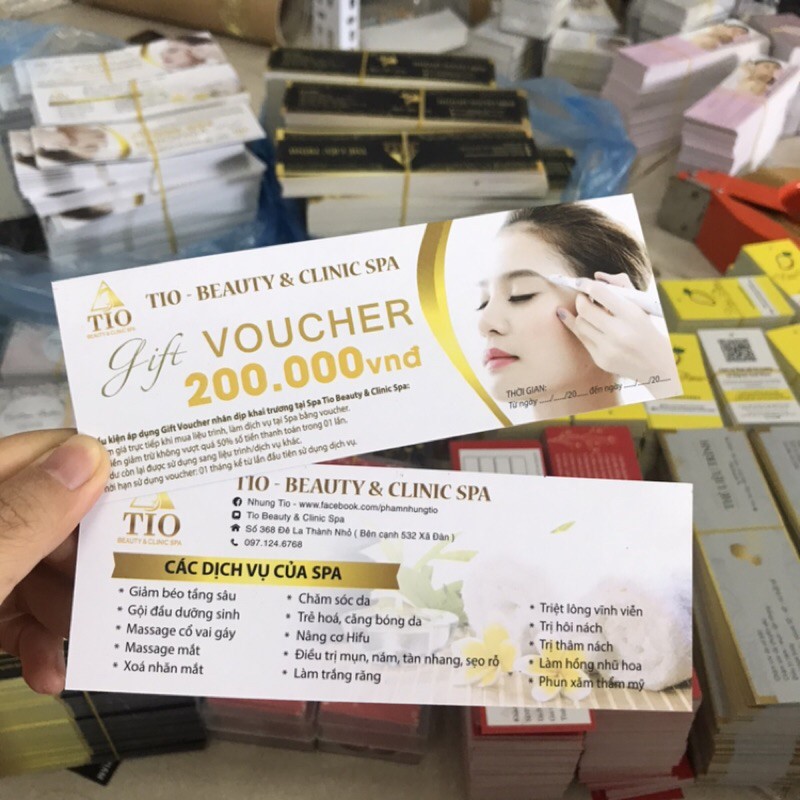 Mẫu thiết kế voucher spa đẹp và sang trọng