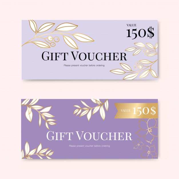 Mẫu thiết kế voucher spa đẹp và sang trọng