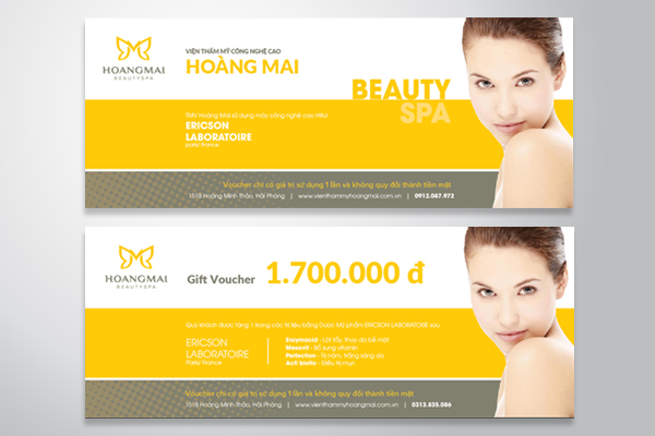 Mẫu thiết kế voucher spa đẹp và sang trọng