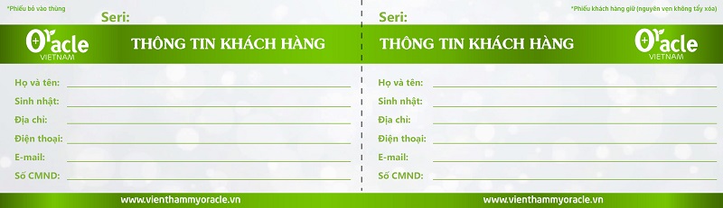 Mẫu phiếu bốc thăm trúng thưởng