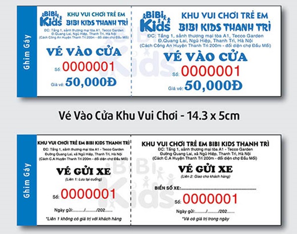 Các đặc điểm phổ biến của vé vào cổng