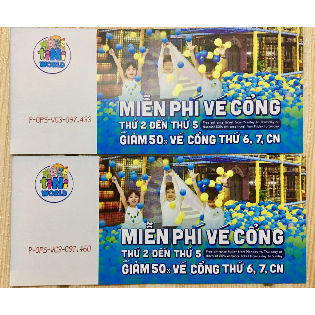 Mẫu vé vào cổng