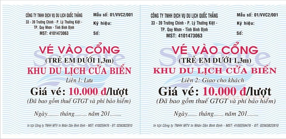 Mẫu vé vào cổng