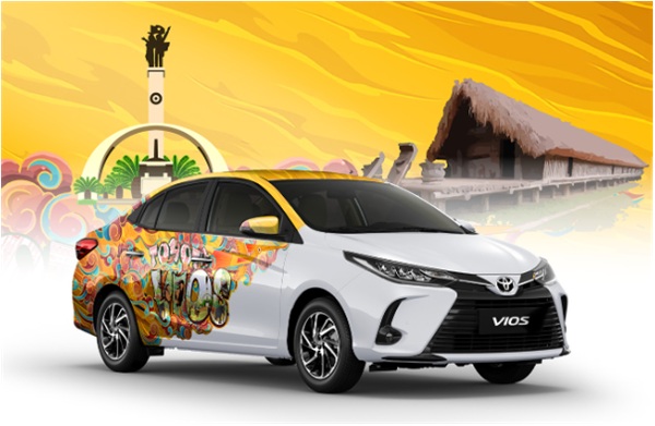 Decal độc đáo điểm nhấn của hành trình toyota vios