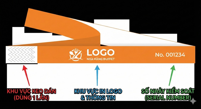 vòng tay Buffet cần in những thông tin