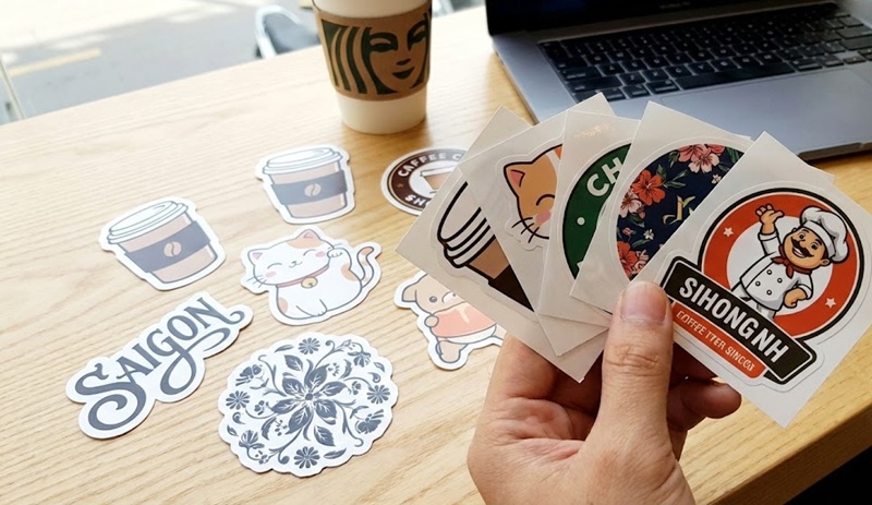 In sticker logo dán xe giá rẻ