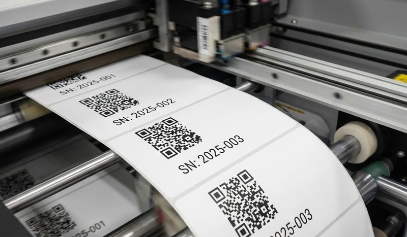 Công nghệ in dữ liệu biến đổi VDP số nhảy và QR code.