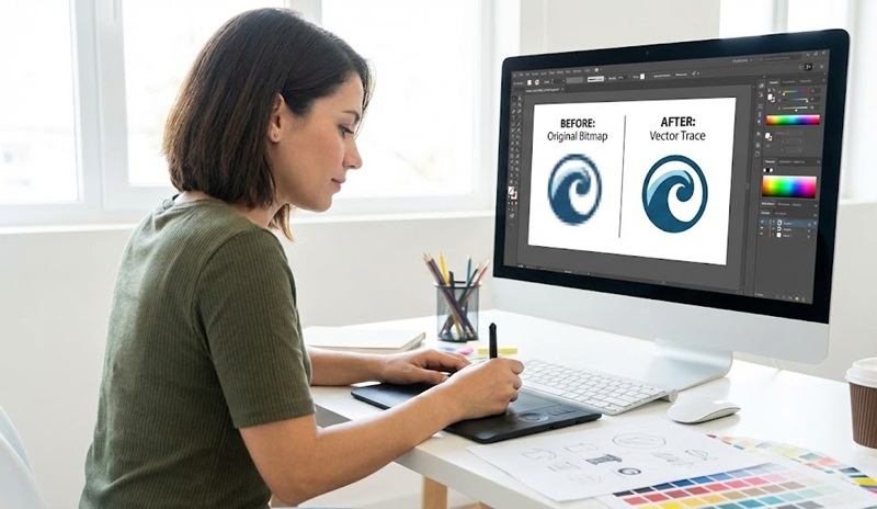 Dịch vụ vẽ lại logo vector từ file ảnh chất lượng thấp