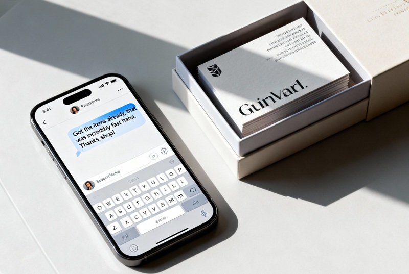 Phản hồi khách hàng khen ngợi tốc độ in card visit nhanh chóng.