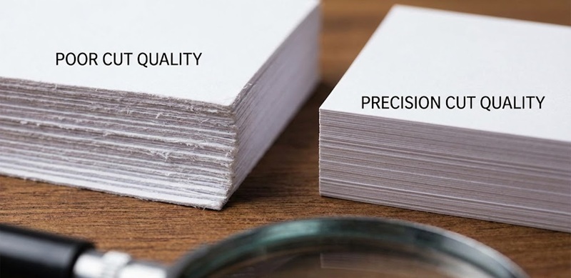 Chất lượng gia công cắt xén giấy tại In Sài Gòn Giá Rẻ.