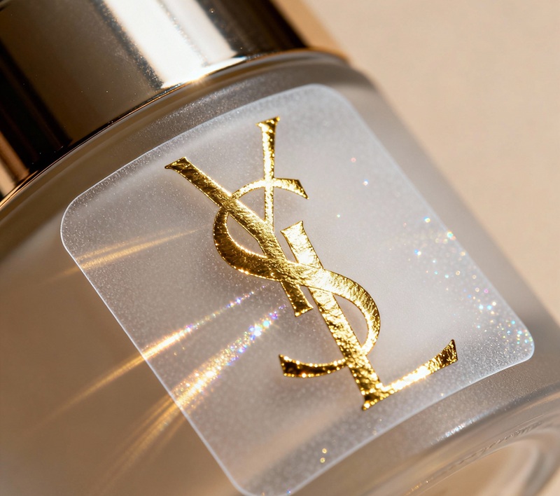 Tem nhãn mỹ phẩm ép kim vàng sang trọng, cao cấp.