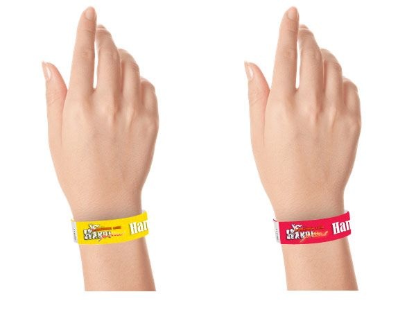 Kích thước vòng tay giấy Buffet chuẩn