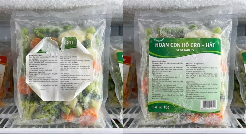 Lỗi tem nhãn bị bong khi cấp đông