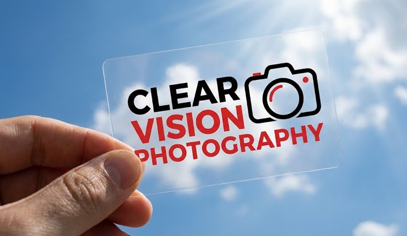 Mẫu in card visit nhựa trong suốt độc đáo nhìn xuyên thấu.