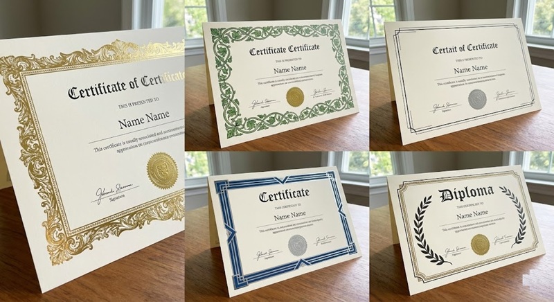 Các mẫu khung viền hoa văn bằng khen đẹp cổ điển và hiện đại.
