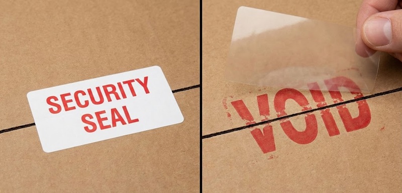 Tem chống giả công nghệ Void tróc chữ khi bóc.