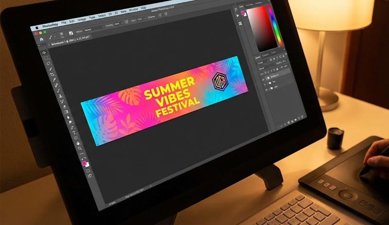 Hướng Dẫn Thiết Kế Vòng Tay Sự Kiện Đẹp & Chuẩn In Ấn Bằng Canva/Photoshop (Mới Nhất 2025)