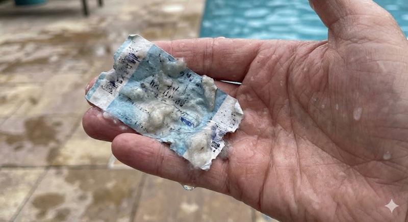 Vé giấy bị ướt nhẹp, nát bấy