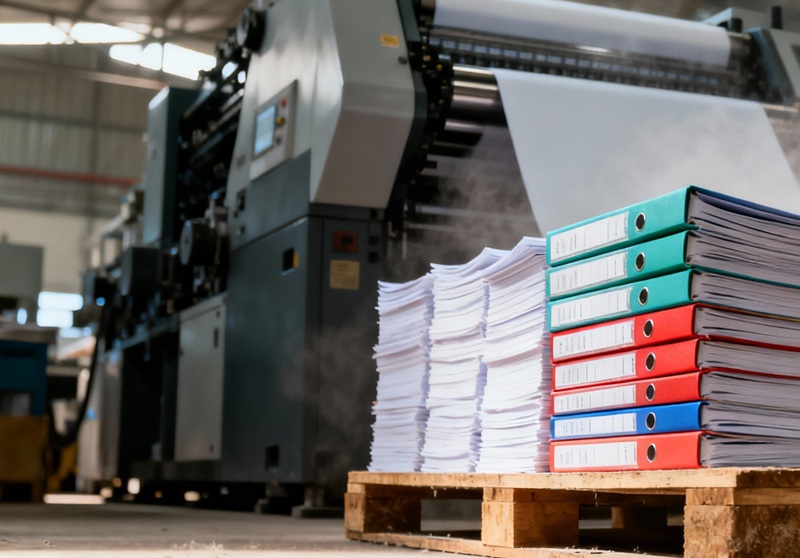 Xưởng in sổ khám bệnh số lượng lớn giao hàng cho bệnh viện.