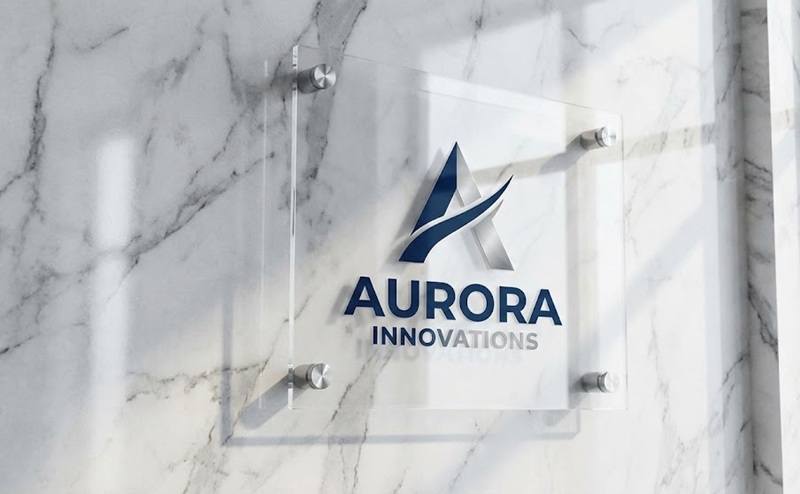 Biển công ty mica treo tường bằng ốc chân kính.