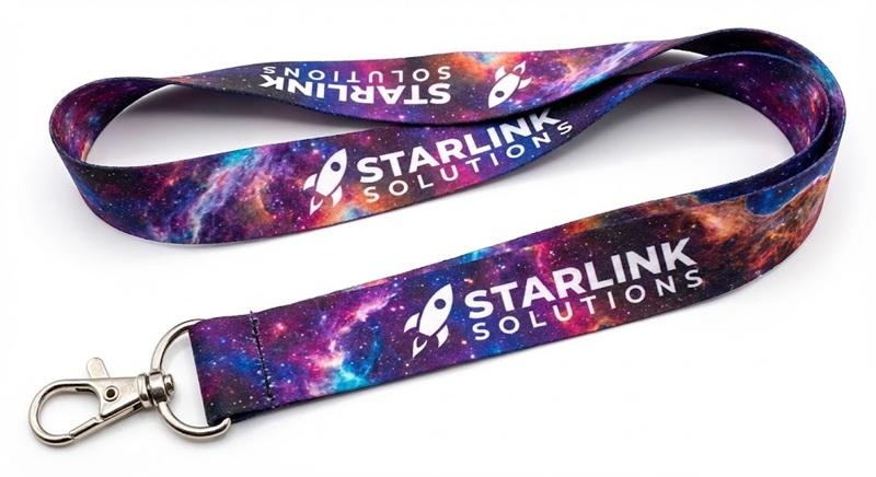 Dây đeo thẻ in chuyển nhiệt đa sắc màu không bong tróc.