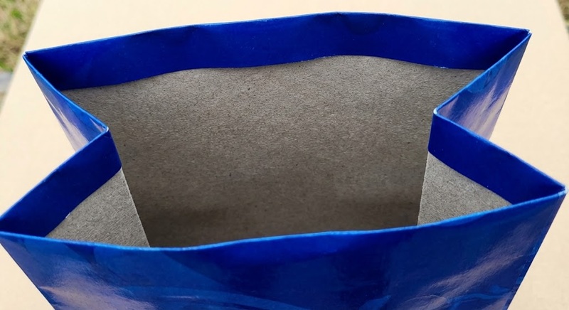 Giấy Duplex in túi với mặt trong màu xám.