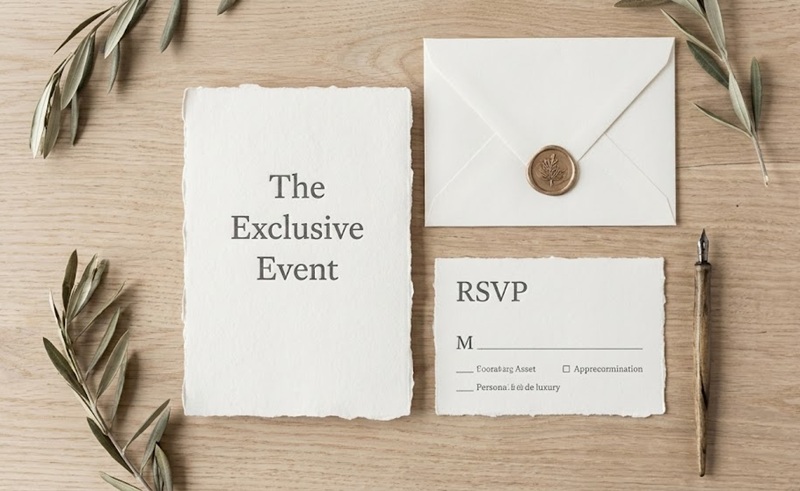 Bộ thiệp mời sự kiện thiết kế sang trọng in số lượng ít.