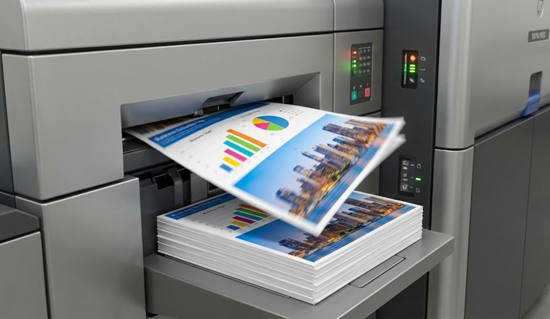 Máy in laser màu A4 công nghiệp tốc độ cao.