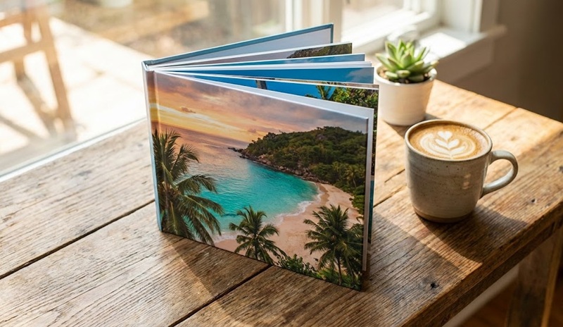 Photobook đóng gáy keo nhiệt đẹp.