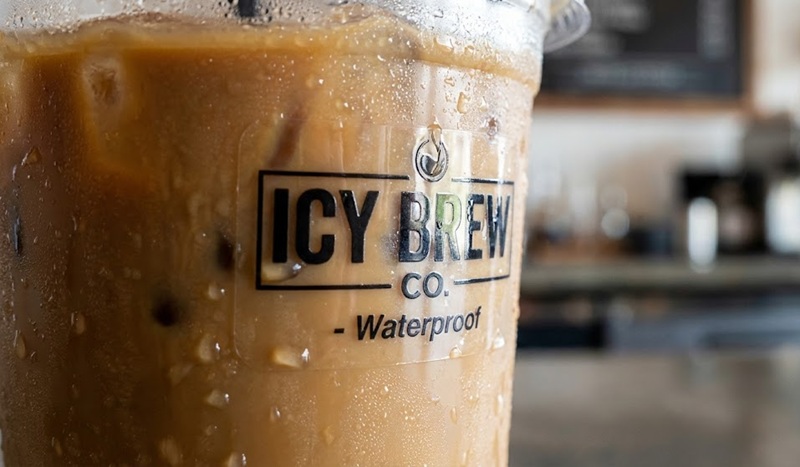 Tem decal nhựa chống nước tuyệt đối cho ly lạnh.