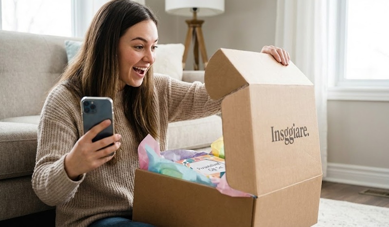 Trải nghiệm khách hàng unboxing mở hộp sản phẩm đẹp.