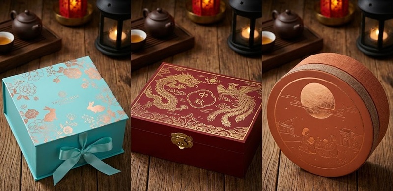 Các xu hướng màu sắc thiết kế hộp bánh trung thu mới nhất.