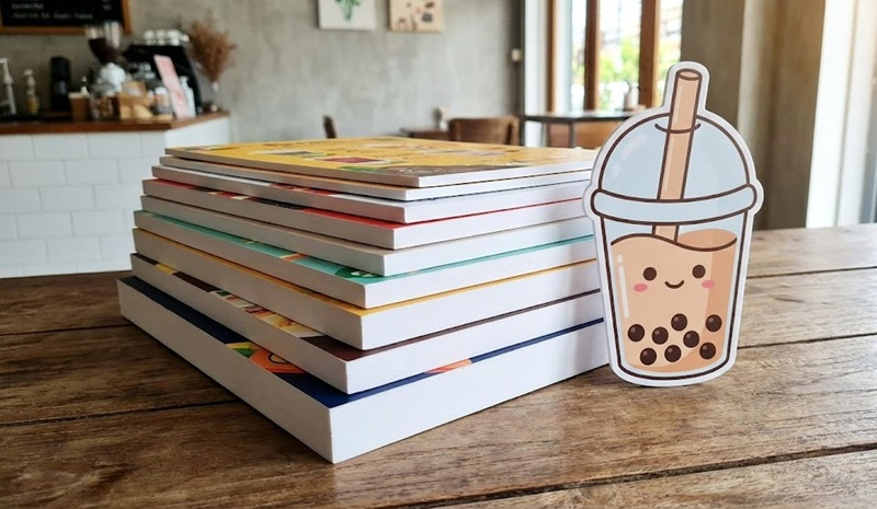 Các độ dày và hình dáng menu formex.