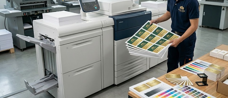 Xưởng In Sài Gòn Giá Rẻ trang bị máy in kỹ thuật số hiện đại, đáp ứng nhu cầu in name card gấp.