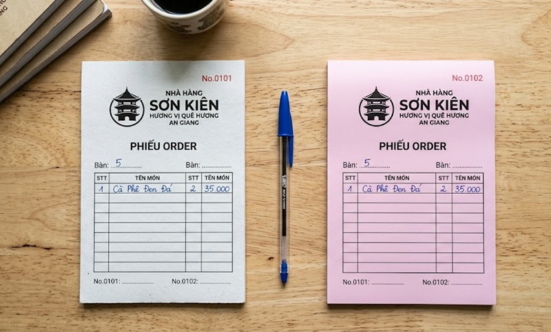 Phân biệt cấu trúc bề mặt nhám lì của giấy Ford và bề mặt tráng phủ hóa chất của giấy Carbonless.