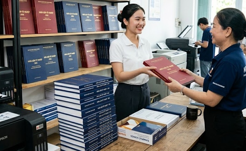 Địa chỉ in khóa luận tốt nghiệp, đóng bìa khóa luận uy tín, giá rẻ lấy liền tại TPHCM.
