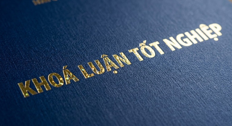 Gia công làm bìa tốt nghiệp bìa cứng ép kim mạ vàng chuẩn form các trường đại học.