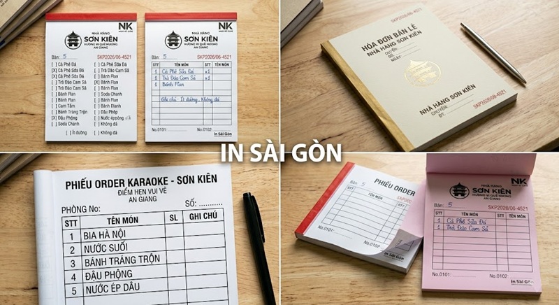 Tổng hợp các mẫu phiếu order thiết kế chuyên nghiệp cho nhà hàng, quán cafe, trà sữa và karaoke.