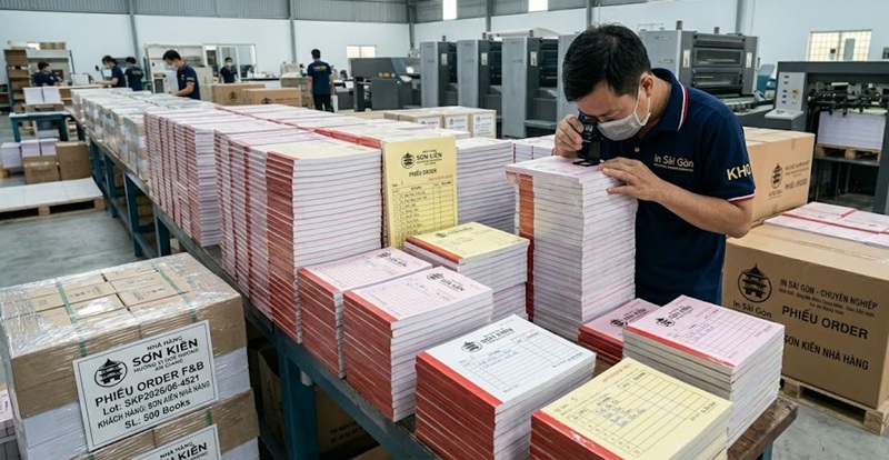 Xưởng In Sài Gòn Giá Rẻ chuyên thiết kế và sản xuất các mẫu phiếu order đẹp, chất lượng cao tại TPHCM.