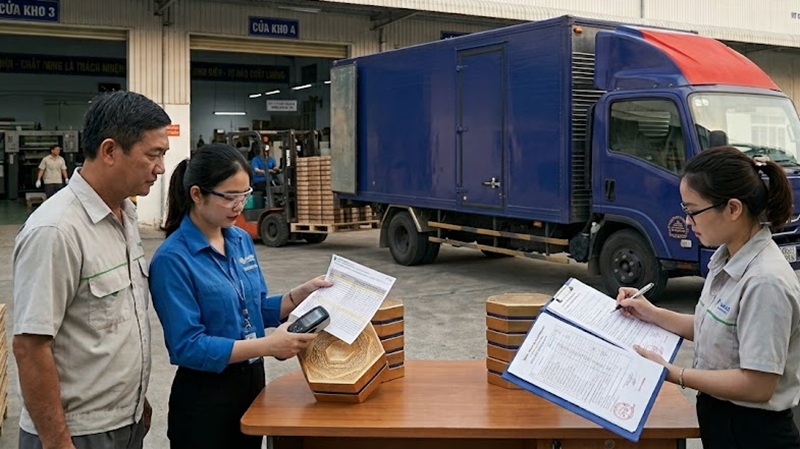 Điều khoản vận chuyển và bàn giao tài chính minh bạch hộp bánh trung thu số lượng lớn